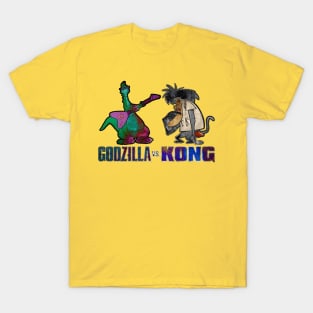 Godzilla Vs. Kong (Denver The Last Dinosaur Vs. I.R. Baboon) T-Shirt